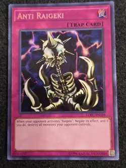 Anti Raigeki Secret Rare NM LCKC-EN104 - Image 1