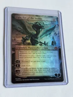 FOIL Ugin, Eye of the Storms (Tarkir: Dragonstorm) - Borderless - Baby Dragon NM - Image 3