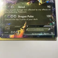 Pokemon TCG Giratina EX 92/124 Black & White Dragons Exalted Ultra Rare Card - Image 4
