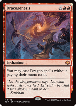 Dracogenesis Tarkir: Dragonstorm PLD Enchantment Mythic Rare MAGIC CARD ABUGames - Image 1