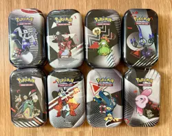 Pokemon TCG Black Bolt And White Flare Unova Mini Tin Set of 8 w Display Box - Image 2