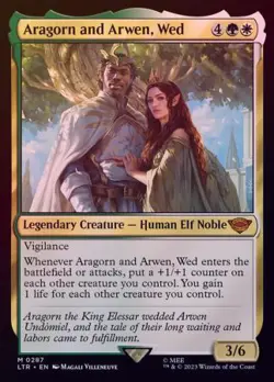 MTG The Lord of the Rings: Tales of Middle-Earth - Aragorn and Arwen, Wed (Foil) - Image 1
