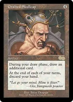 MTG - GRAFTED SKULLCAP - Urza's Saga (R) - Image 1