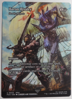 Magic The Gathering Final Fantasy BORDERLESS, U 0033 Baron Rivalry Pack Fresh ! - Image 1