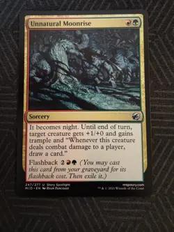 mtg unnatural moonrise innistrad: midnight hunt - Image 1
