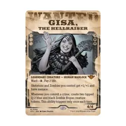 WOTC Outlaws of Thunder Junction Gisa Hellraiser (Showcase) (MR) (Foil) NM - Image 1