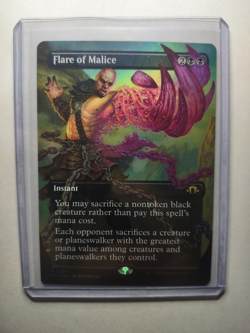 MTG- Flare of Malic - Borderless FOIL- Modern Horizons 3 - Instant Rare- NM/M - Image 3