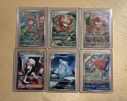 Lot Of 6 - Pokemon Black Bolt And White Flare Variety Illustration Rare’s 🖌 - Image 1