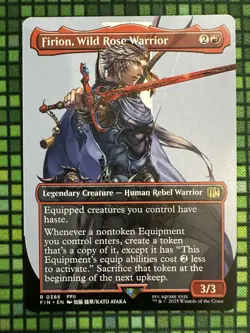 MTG Firion, Wild Rose Warrior #0386 Borderless Rare FINAL FANTASY (FIN) - Image 2