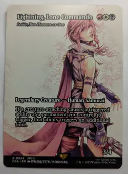 LIGHTNING, LONE COMMANDO -Final Fantasy Through the Ages MTG Magic:the Gathering - Image 1
