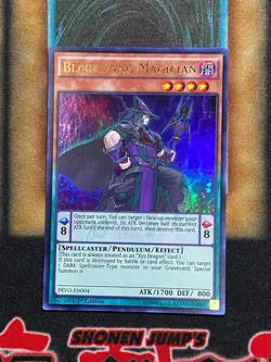 Yugioh Black Fang Magician PEVO-EN004 Ultra Rare 1st Ed LP - Image 1