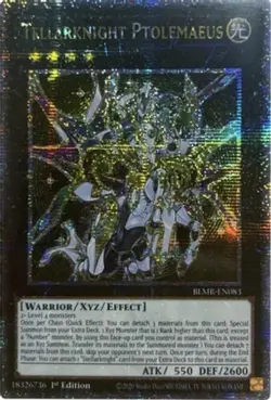 Yugioh! LP Tellarknight Ptolemaeus - BLMR-EN083 - Quarter Century Secret Rare - - Image 1