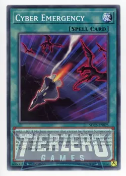 Yugioh Cyber Emergency SDCS-EN025 Common 1st Edition Near Mint - Image 1
