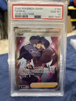Pokemon 2020 SWSH Vivid Voltage Opal Card #184/185 PSA 10 - Image 1