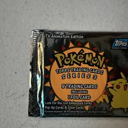 Topps Pokemon Series 3 Booster Pack Sealed 2000 Ash Pikachu - Image 2