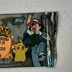 Topps Pokemon Series 3 Booster Pack Sealed 2000 Ash Pikachu - Image 3