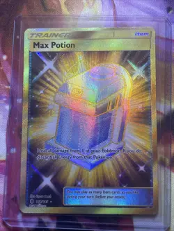 Max Potion 164/145 Pokemon Guardians Rising Sun & Moon Secret Rare Card Mp - Image 1