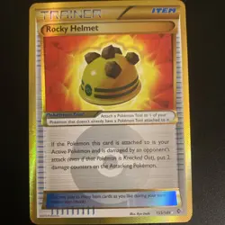 Pokemon Card Rocky Helmet 153/149 Boundaries Crossed Holo Secret Rare - Image 1