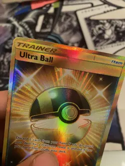 Pokemon Ultra Ball 161/149 Sun & Moon Secret Rare Full Art Holo LP 2017 - Image 3