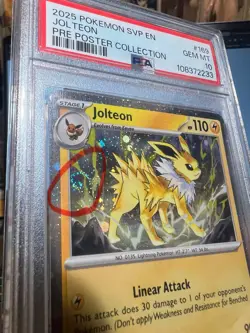 PSA 10 Jolteon SVP 169 Prismatic Evolutions Poster Collection Cosmo Holo Swirl - Image 3