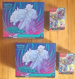 Pokemon TCG: Journey Together (2) Elite Trainer Boxes + (2) Booster Bundles Lot - Image 1