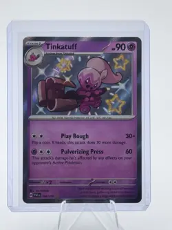 Pokemon Paldean Fates Tinkatuff #166/091 NM Condition - Image 1