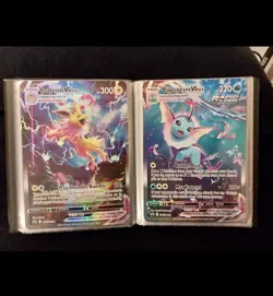 JUMBO Pokemon 18 Card Lot W/Binder - Image 1