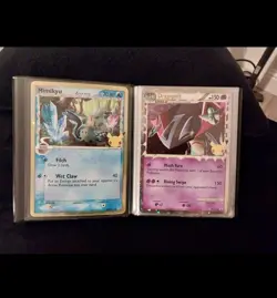 JUMBO Pokemon 18 Card Lot W/Binder - Image 3