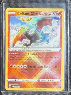 Pokemon TCG Radiant Charizard Crown Zenith Holo Card 020/159 NM Condition - Image 1