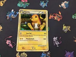 Pokemon TCG Raichu 10/ 123 Holo Rare HeartGold SoulSilver Pokemon Card (R2) - Image 3