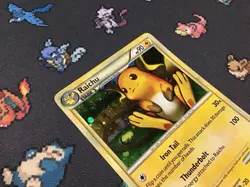 Pokemon TCG Raichu 10/ 123 Holo Rare HeartGold SoulSilver Pokemon Card (R2) - Image 5