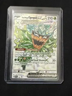Teal Mask Ogerpon ex #166 Pokemon TCG 2024 Promo Scarlet & Violet Holo Near Mint - Image 4