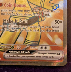 Gholdengo ex Card - Pokemon Paradox Rift 231/182 - Full Art Ultra Rare Holo MINT - Image 4
