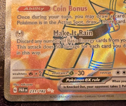 Gholdengo ex Card - Pokemon Paradox Rift 231/182 - Full Art Ultra Rare Holo MINT - Image 5