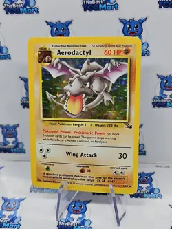 Pokemon - Aerodactyl 1/62 Holo - Fossil LP/MP - Image 2