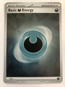 Pokemon TCG Prismatic Evolutions Basic Darkness Energy Holofoil 015 NM - Image 1