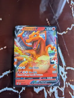 Pokemon Card Charizard V 019/189 Darkness Ablaze Half Art Prize Pack 1 LP/NM - Image 1
