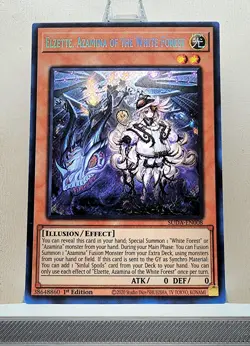 YUGIOH Elzette, Azamina of the White Forest SUDA-EN008 Secret Rare 1st Ed NM - Image 1