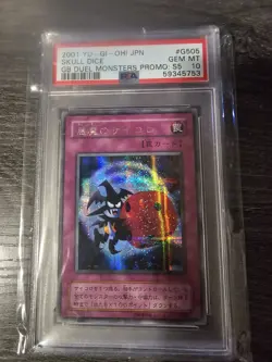 YuGiOh Skull Dice G5-05 Graded PSA 10 GEM MINT Secret Prismatic Rare Japan Promo - Image 1
