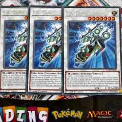 3 X FLOD-EN088 F.A. Dawn Dragster Rare 1st Edition NM Yugioh Card - Image 1