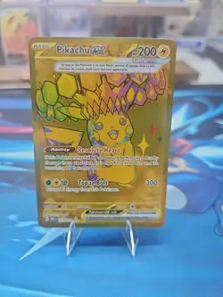 Pokemon TCG S&V Pikachu EX Hyper Rare Holo Card 179/131 Prismatic Evolutions - Image 1