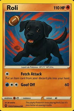 Custom Personalized Pokemon Themed TCG Cards - Dogs/Family/Friends - Image 5