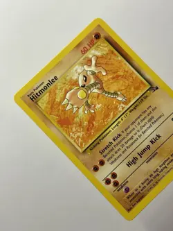 Hitmonlee 22/62 (LP/MP) Rare Fossil Unlimited 1996 WOTC Pokemon Card - Image 3