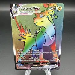 Boltund VMAX 267/264 Secret Rare Rainbow SWSH Fusion Strike Pokemon TCG - LP - Image 1