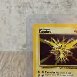 1999 Pokemon ZAPDOS Holo Basis-Set 16/102 Near Mint - Excellent Unlimited WOTC - Image 2