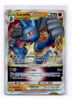 Lucario VSTAR SWSH214 Promo Cards - Pokemon Near Mint - Image 1
