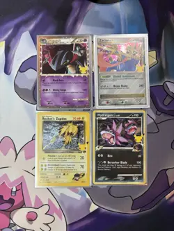 Pokemon TCG Celebrations Lot Of 4 With SWSH Promos & TR Zapdos - Image 1