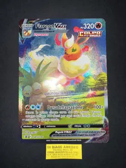POKEMON FLAREON VMAX SWSH180 PROMO JUMBO CARD ITALIANO NEAR MINT! - Image 3