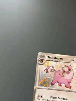 Pokemon TCG 2024 Paldean Fates: Oinkologne 208/091 Shiny Holo Card - Near Mint - Image 2