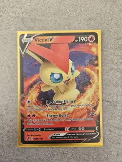 Victini V Black Star Promo Pokemon Card Holo SWSH104 Near Mint - Image 1